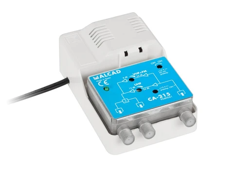 12V CA-215 ALCAD plačiajuosčio ryšio antenos stiprintuvas