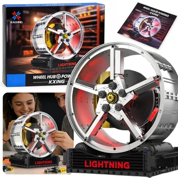 Technic Blocks Build a spinning wheel battery operated 578ele ZA6377