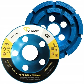 Deimantinis puodelinis šlifavimo diskas betonui Topdiam Ce 125 mm