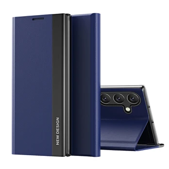 Dėklas Sleep Case Pro Samsung Galaxy A24 4G Mėlynas