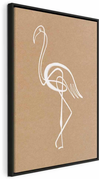 Artgeist Paveikslas - Baltas Flamingo (1 Part) Vertical