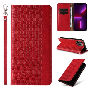 Dėklas Magnet Strap Case iPhone 14 Pro Raudonas