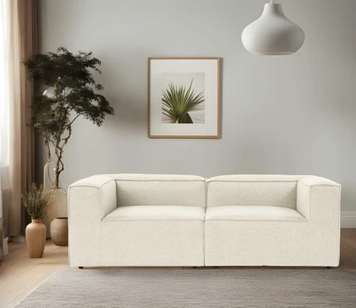 2 vietų sofa Fora 2 - Ecru