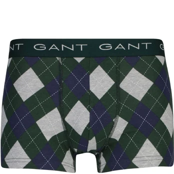 Kelnaitės vyrams, Žalia, argyle print trunk 3-pack