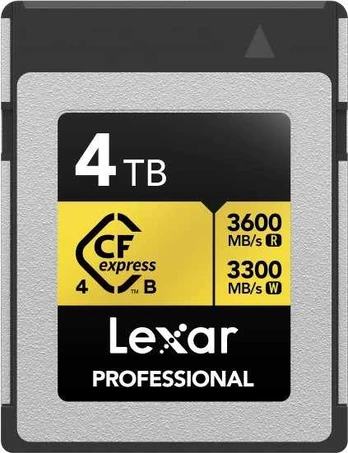 Lexar Professional Gold CFexpress 4 TB kietojo disko kortelė (LCXEXPR004T-RNENG)