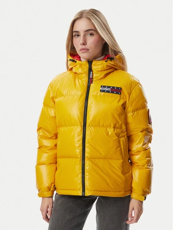 Tommy Jeans Pūkinė striukė Alaska DW0DW23802 Geltona Oversize