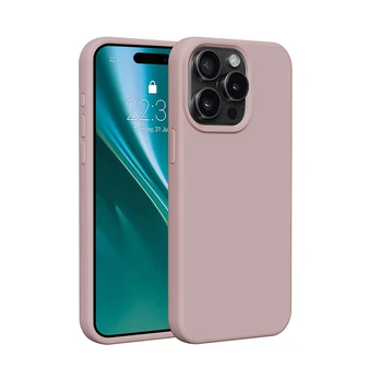 Dėklas Etteri Silicone case for iPhone 15 Pro Max 6,7' light pink