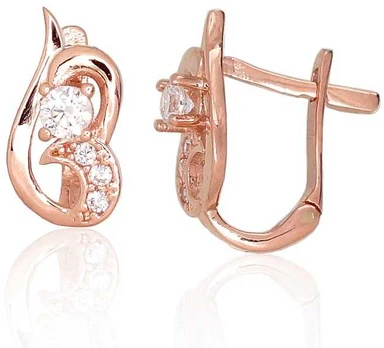 Auksiniai auskarai moterims Diamond Sky "Melody X"