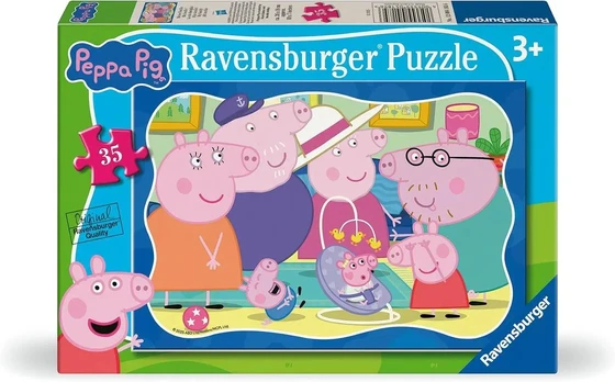 Puzzle dla dzieci 2D: Siostrzyczka Peppy 35el