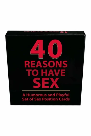 40 Reasons To Have Fun - Creative Intimacy Card Set with Stand