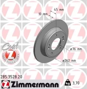 Stabdžių diskas ZIMMERMANN 285.3528.20 kaina