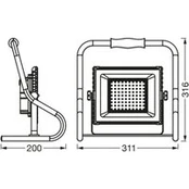 OSRAM LED akumuliatorinė darbo lempa, 30 W, oranžinė, IP44, 4000 K