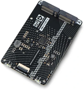 NVMe Base Duo išplėtimo plokštė – skirta Raspberry Pi 5 – Pimoroni PIM704