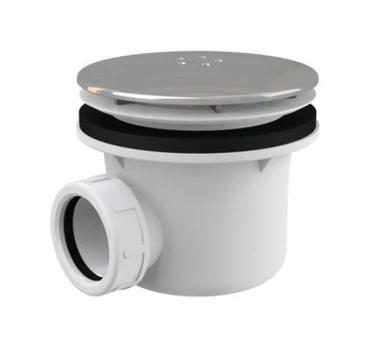 Dušo padėklo sifonas ALCAPLAST A49K LUX, metalinis, 90 mm