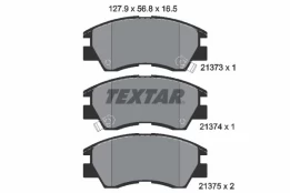 Stabdžių trinkelių rinkinys, diskinis stabdys TEXTAR 2137301 kaina