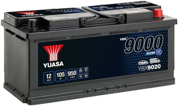 Starterio akumuliatorius YUASA YBX9020