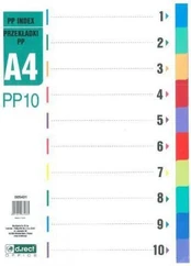 Skirtukai D.rect A4 1-10 (spalvoti)