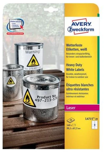 Avery Zweckform Heavy Duty 99,1 x 67,7 mm