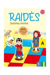 Raidės. Žaidimų knyga. 4-6 metų vaikams kaina