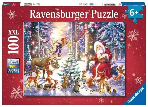 Dėlionė Ravensburger Kalėdos miške, 100 d.