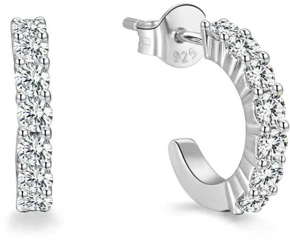 Beneto Round sidabrinis earrings AGUP1169