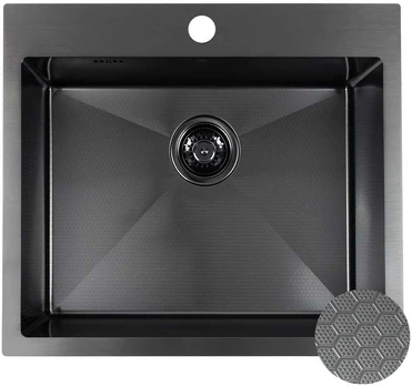 Virtuvinė plautuvė Laveo Malawi SLM_710H, Juodas