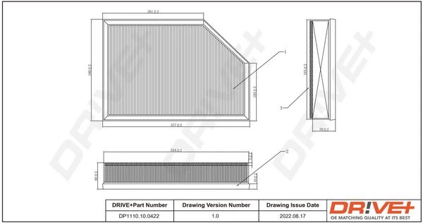 Oro filtras Dr!ve+ DP1110.10.0422