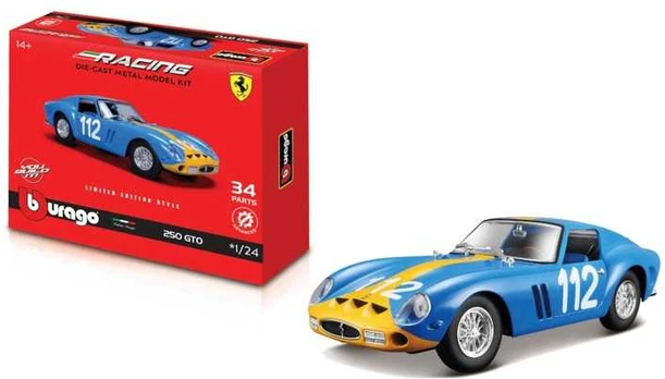 BBU 1:24 Ferrari Racing ModelKit 250 GTOBlue 26581