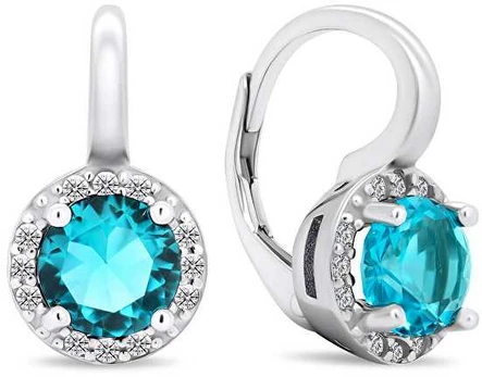 Brilio Silver Unique sidabrinis earrings with zircons EA431WAQ
