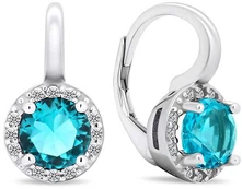 Brilio Silver Unique sidabrinis earrings with zircons EA431WAQ kaina