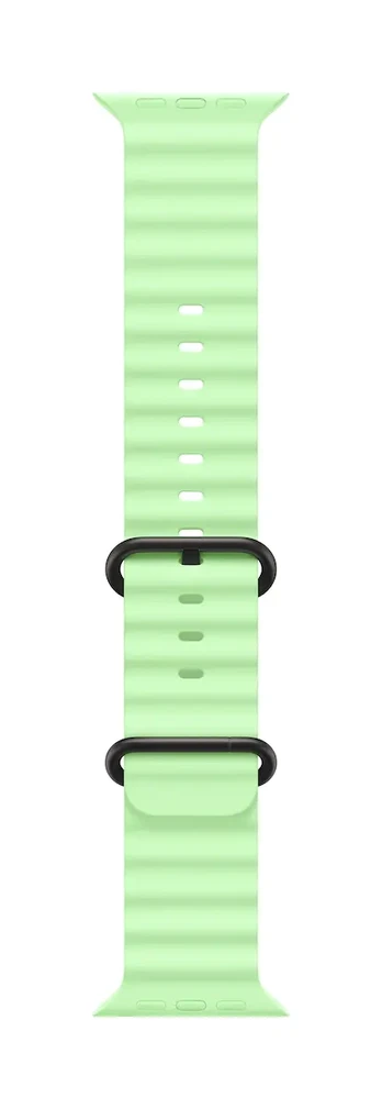 49mm Neon Green Ocean Band - Black Titanium Finish