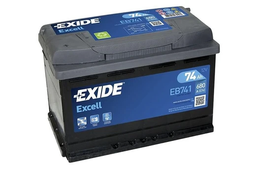 EXIDE EB741 74Ah 680A (EN) 12V akumuliatorius