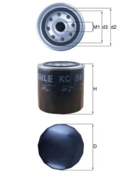 Kuro filtras KNECHT KC 59 kaina