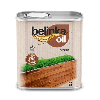 Alyva medinėms terasoms Belinka OIL DECKING - Spalva 204 0,75L