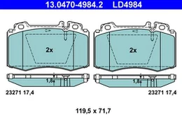 ATE 13.0470-4984.2 Brake pad set