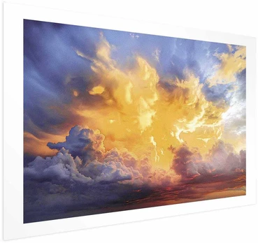 Artgeist Plakatas - Beautiful Sunset - clouds in warm shades