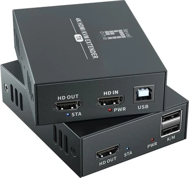 Level One LevelOne HDMI over Cat.5/6 Extender kit 4K, 100m juodas