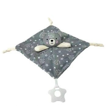 Toy Blanket - 93713 - MILUŚ - TEDDY BEAR - GREY - size 25 cm