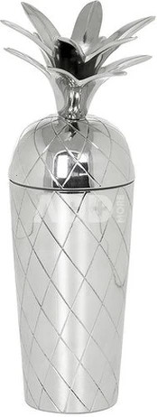 Plaktuvas kokteiliams Ananasas metalinis Silver h 28 cm SAVEX