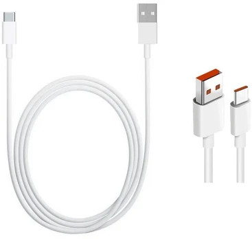 Xiaomi Original USB-C Data Cable 4A 1m Baltas (Bulk)