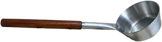 Pirties samtelis, aliuminis/medis, 43 x 12 cm