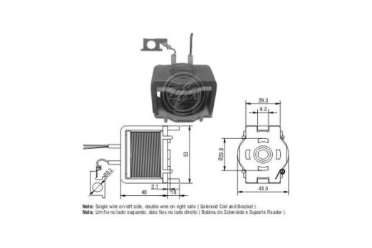 Solenoidinis jungiklis, starteris ERA ZM421