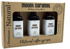 Mount Caramel – Syrup Set 3 × 100 ml – Raspberry · Glogg · Apple Mulled Wine