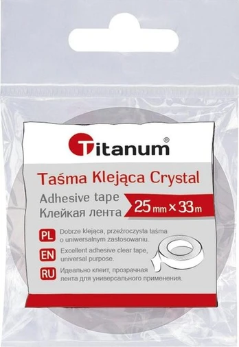Lipni juosta Crystal 25mm33m - Titanum