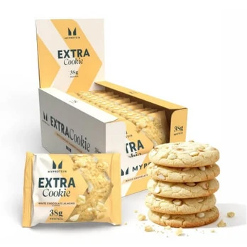 MYPROTEIN Extra Cookie - 12x75g Baltas šokoladas su migdolais