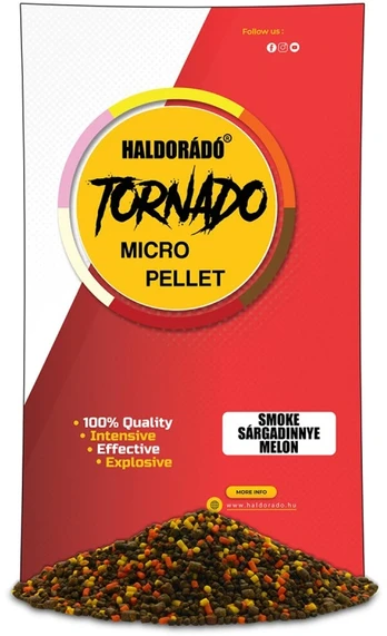 Peletės Haldorado Tornado Smoke Micro Pellet 2/3mm - Melon