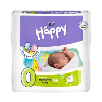 Sauskelnės Happy Before Newborn, 0 dydis,
