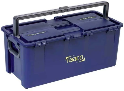 raaco Compact 50, Tool box, Polypropylene, Mėlyna, 50 kg, Hinge, 621 mm
