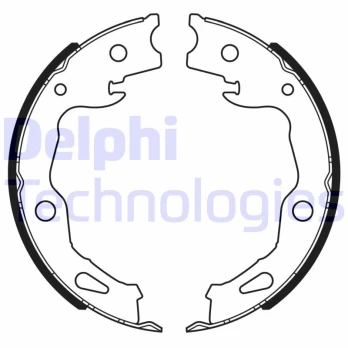 Stabdžių trinkelių komplektas DELPHI LS2186