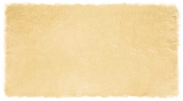 Dirbtinis avikailio kilimas Kreminė 60 x 110 cm Poliesteris